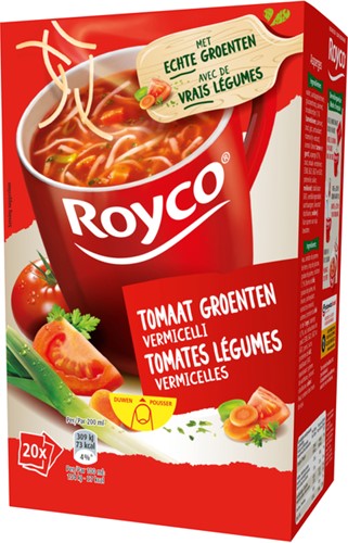 Soep Royco tomaat groenten 20 zakjes 20 Zak