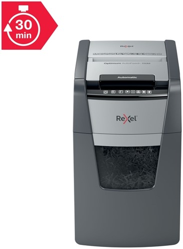 Papiervernietiger Rexel Optimum Auto+ 150M 2x15mm 1 Stuk-12