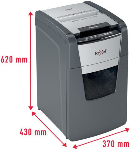 Papiervernietiger Rexel Optimum Auto+ 150M 2x15mm 1 Stuk-2