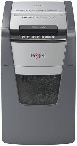 Papiervernietiger Rexel Optimum Auto+ 150M 2x15mm 1 Stuk