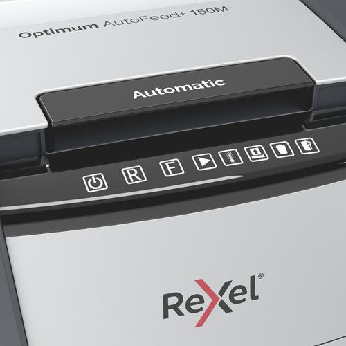 Papiervernietiger Rexel Optimum Auto+ 150M 2x15mm 1 Stuk-3