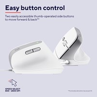 BAYO II Ergonomisch Muis Wit 1 Stuk-2
