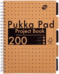 Projectboek Pukka Kraft A4 lijn 200 pagina's 80gr 1 Stuk