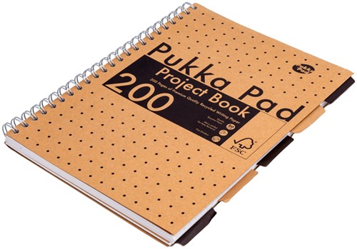 Projectboek Pukka Kraft A4 lijn 200 pagina's 80gr 1 Stuk-4