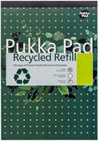 Schrijfblok Pukka A4 lijn 4-gaats 100 vel 80gr 1 Stuk