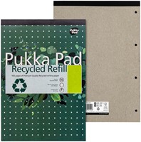 Schrijfblok Pukka A4 lijn 4-gaats 100 vel 80gr 1 Stuk-2