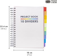 Projectboek Pukka White B5 lijn 10-tabs 400pag 1 Stuk-3