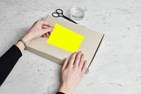 Etiket Rillprint 210x148mm fluor geel 200st 100 Vel-1