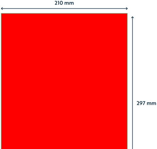 Etiket Rillprint 210x297mm fluorrood 100 etiketten 100 Vel-2