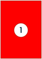 Etiket Rillprint 210x297mm fluor rood 100st 100 Vel-3