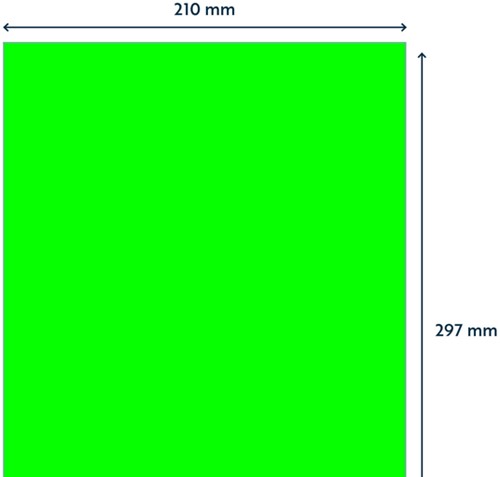 Etiket Rillprint 210x297mm fluor groen 100st 100 Vel-2