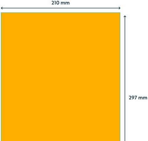 Etiket Rillprint 210x297mm fluor oranje 100st 100 Vel-2