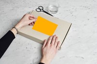 Etiket Rillprint 105x74mm fluor oranje 800st 100 Vel-1