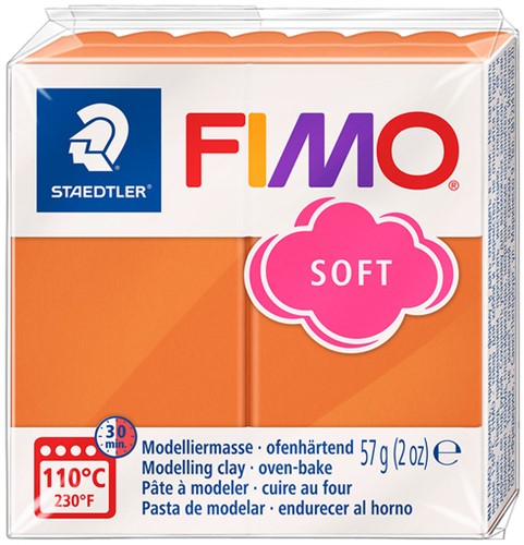 Boetseerklei Fimo soft 57 g cognac 1 Stuk