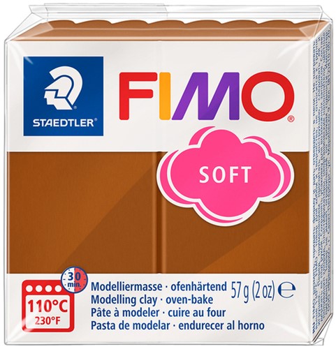 Boetseerklei Fimo soft 57 g caramel 1 Stuk