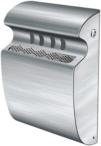 Asbak wand Vepa Bins 3 liter mat RVS 1 Stuk