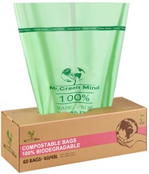 Afvalzak bio Mr.Green Mind 55x76cm 40-45L 60 Zak