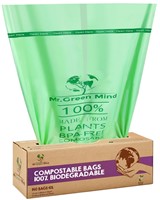 Afvalzak bio Mr.Green Mind 43x46cm 10L dispenser 140 Zak