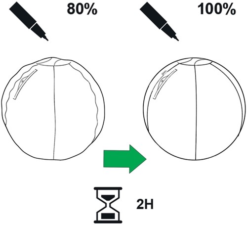 Actieve zitbal Leitz Ergo 55cm anti-rol donkergs 1 Stuk-14
