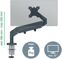 Monitorarm Leitz Ergo ruimtebesparend enkel 1 Stuk-2