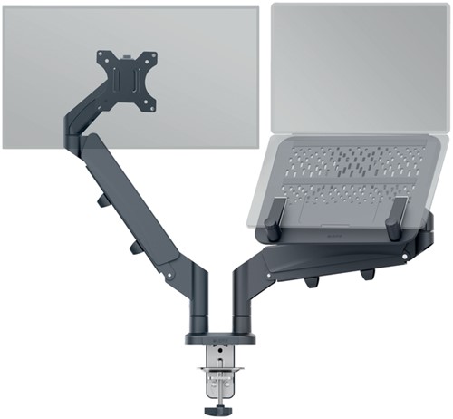 Monitor en laptoparm Leitz Ergo donkergrijs 1 Stuk-7