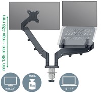 Monitor en laptoparm Leitz Ergo donkergrijs 1 Stuk-8