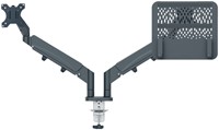 Monitor en Laptoparm Leitz Ergo ruimtebesp dubbel 1 Stuk