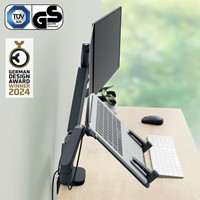 Monitor en laptoparm Leitz Ergo donkergrijs 1 Stuk-10