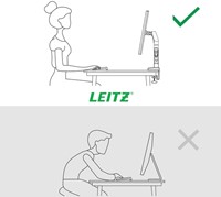 Monitorarm Leitz Ergo ruimtebesparend dubbel 1 Stuk-3