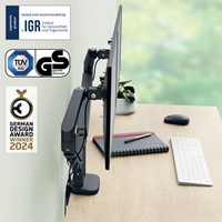 Monitorarm Leitz Ergo ruimtebesparend dubbel 1 Stuk-11