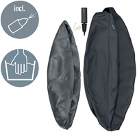 Actieve zitbal Leitz Ergo 75cm anti-rol donkergs 1 Stuk-10
