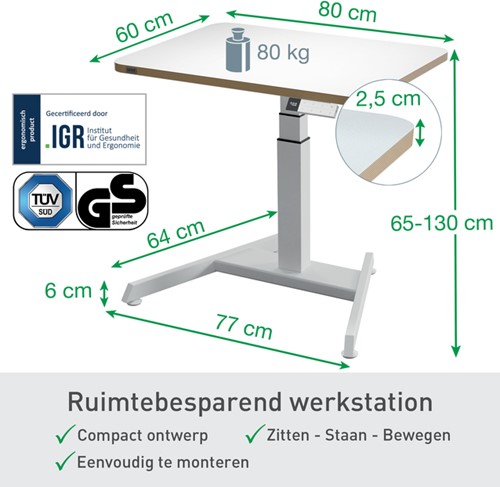 Zit-sta bureau Leitz Ergo elektrisch compact 1 Stuk-12