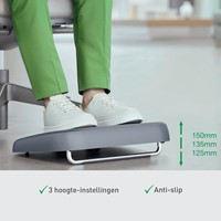 Voetensteun Leitz Ergo verstelb gerecycled grijs 1 Stuk-1
