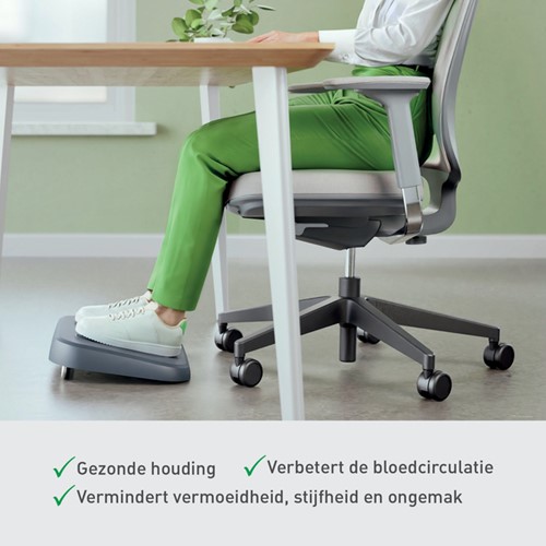 Voetensteun Leitz Ergo verstelb gerecycled grijs 1 Stuk-2