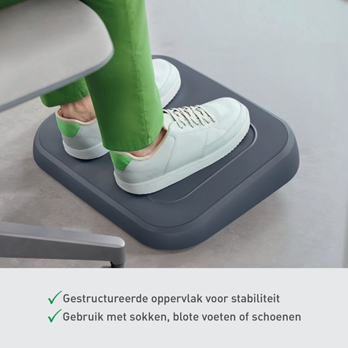 Voetensteun Leitz Ergo verstelb gerecycled grijs 1 Stuk-3