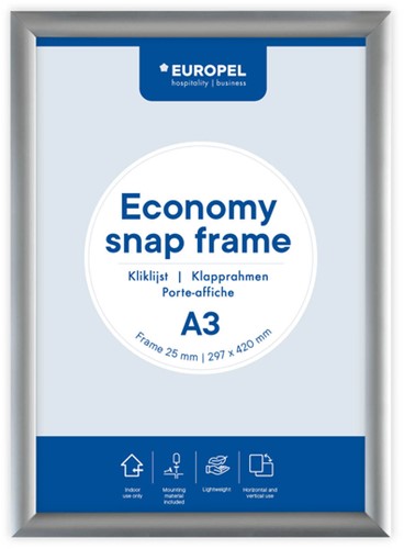 Kliklijst Europel Economy A3 zilver 1 Stuk