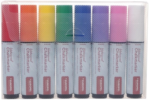 Krijtstift Europel watervast 15mm ass 8 stuks 8 Stuk