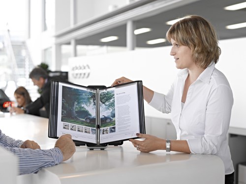 Zichtpanelensysteem bureau Tarifold VEO A4 zwart 1 Stuk-4