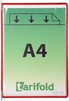 Zichtpaneel Tarifold A4 verticaal rood 10st 10 Stuk-2