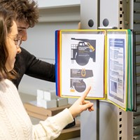 Zichtpanelensysteem wand Tarifold metaal A4 ass 1 Stuk-2