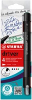 Fineliner STABILO dr!ver fijn assorti 4 stuks 4 Stuk