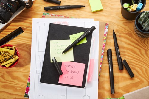 Fineliner STABILO dr!ver fijn assorti 4 stuks 4 Stuk-4