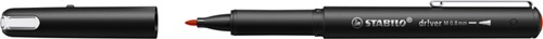 Fineliner STABILO dr!ver medium rood 1 Stuk
