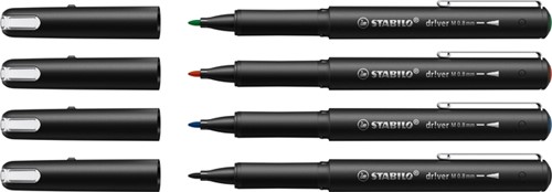 Fineliner STABILO dr!ver medium assorti 4 stuks 4 Stuk-2