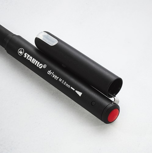 Fineliner STABILO dr!ver medium zwart 1 Stuk-3