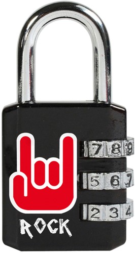 Hangslot Masterlock 3 cijfer 30mm rock patroon 1 Stuk