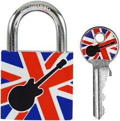 Hangslot Masterlock 30mm gitaar motief 1 Stuk