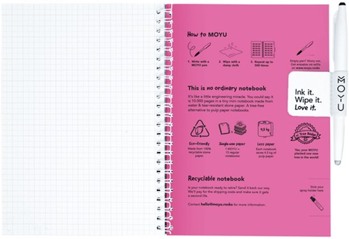 MOYU A5 Hardcover Passion Pink 1 Stuk-1