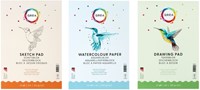 Aquarelblok Qrea A4 20vel 200gr gelijmd 20 Vel-3