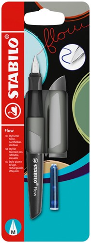 Vulpen STABILO Flow blister M grijs 1 Stuk